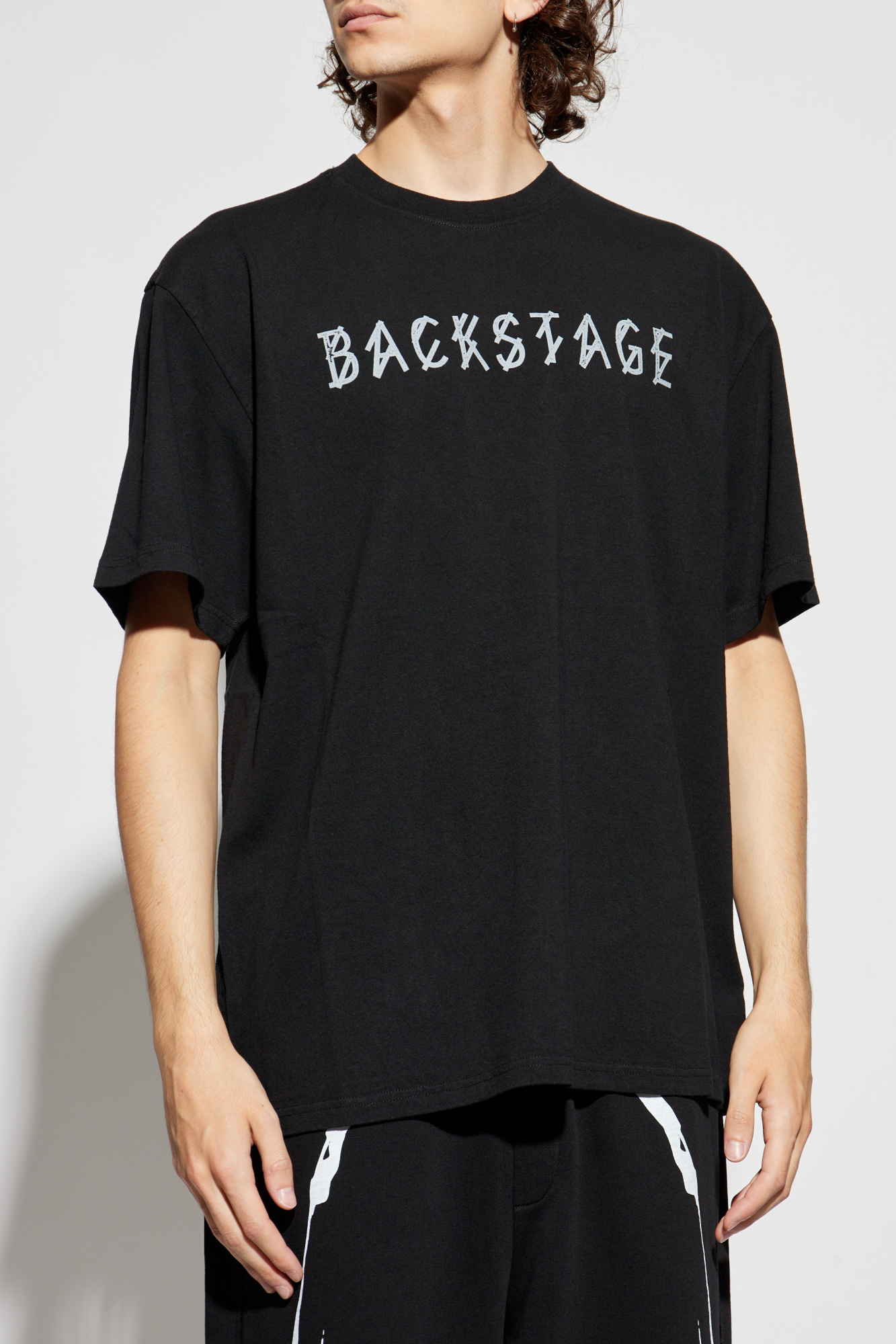 Black Logo T-shirt 44 Label Group - Vitkac Australia